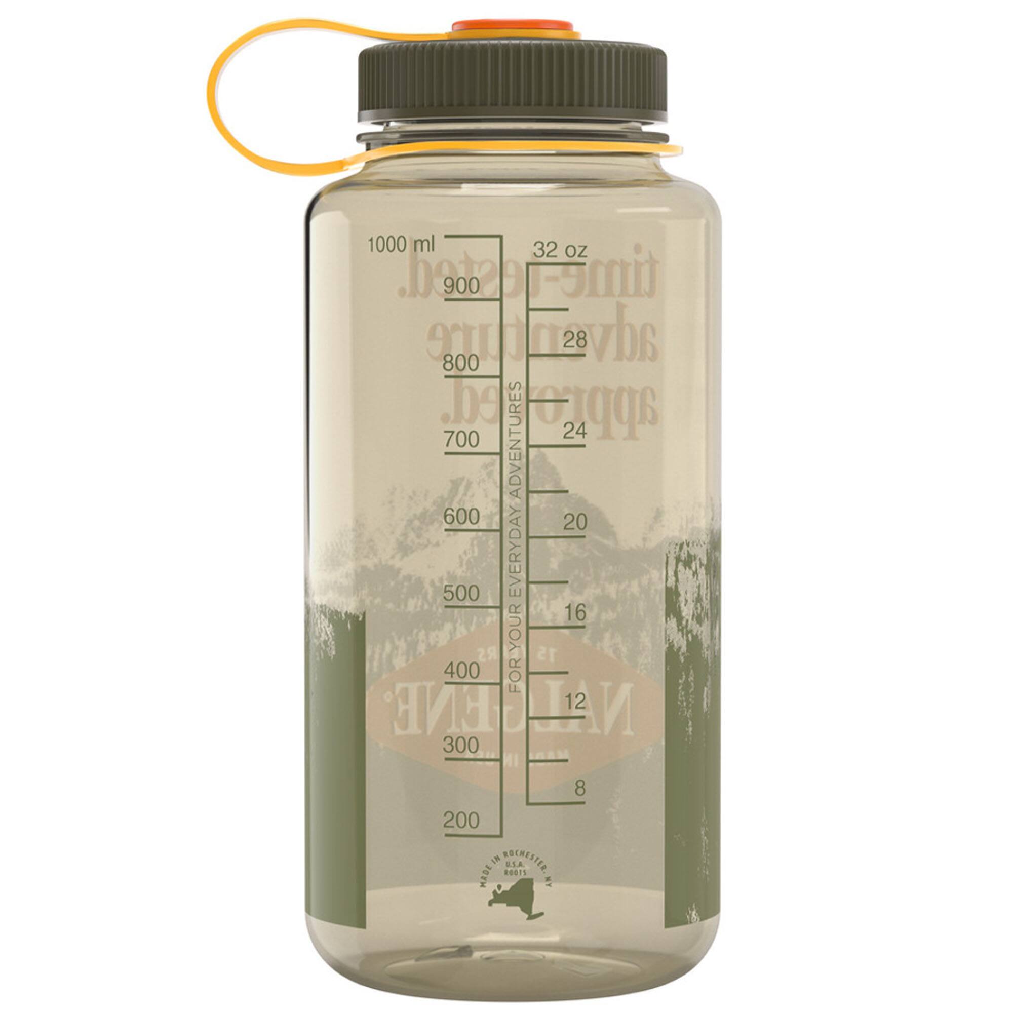 1000 ml  
32 oz  
time-tested  
900 ntu  
28 adv  
800 ed.  
appro  
700 24 ADVENTURES  
600 20  
500 EVERYDAY  
16  
400 RS FOR YOUR  
15 NALGENE  
12  
300 IN  
8  
200  
BOCNESTER  
007S  
BLA TOTW KY