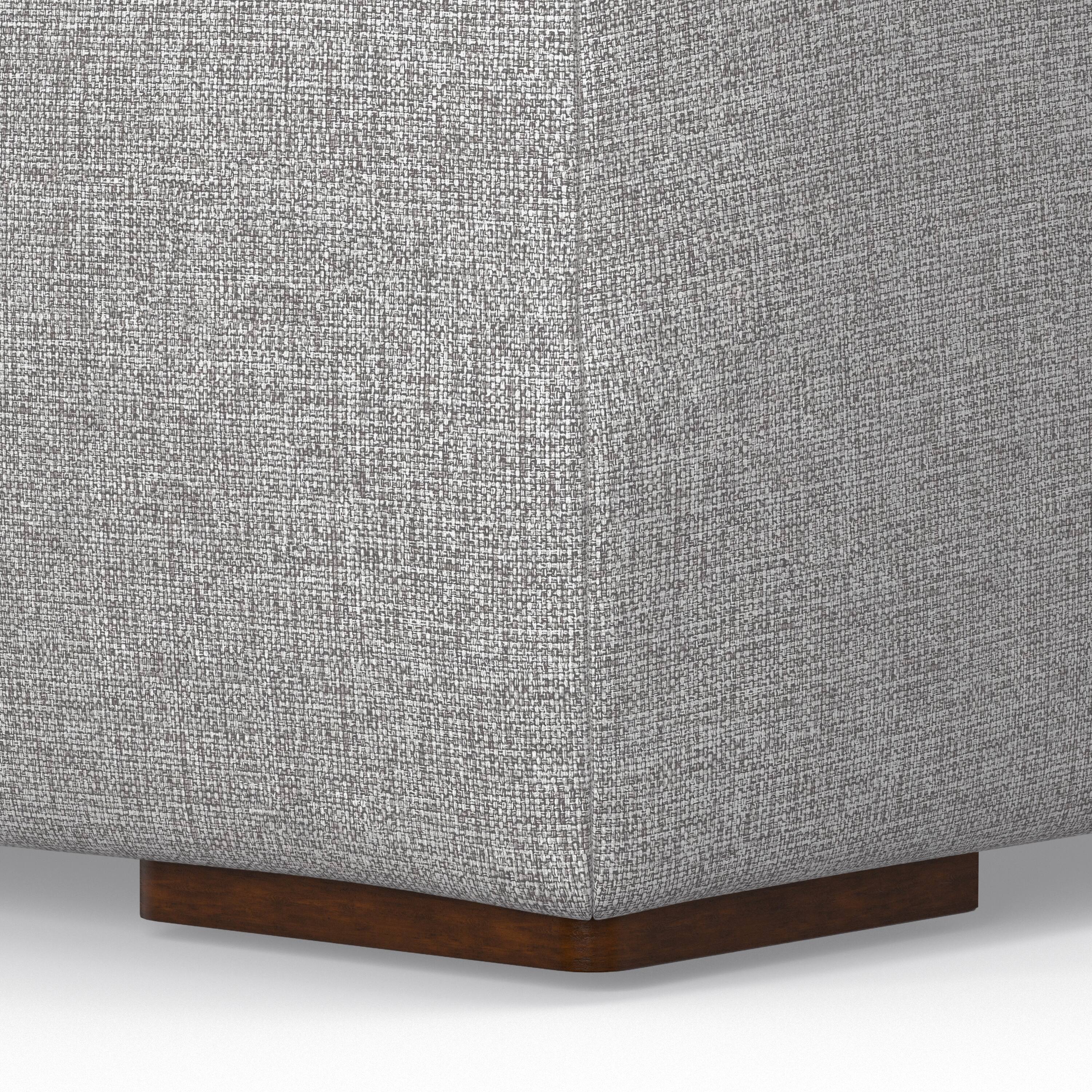 Alt View 8. Simpli Home - Rex Corner Sofa Module in Tightly Woven Performance Fabric - Pale Grey.