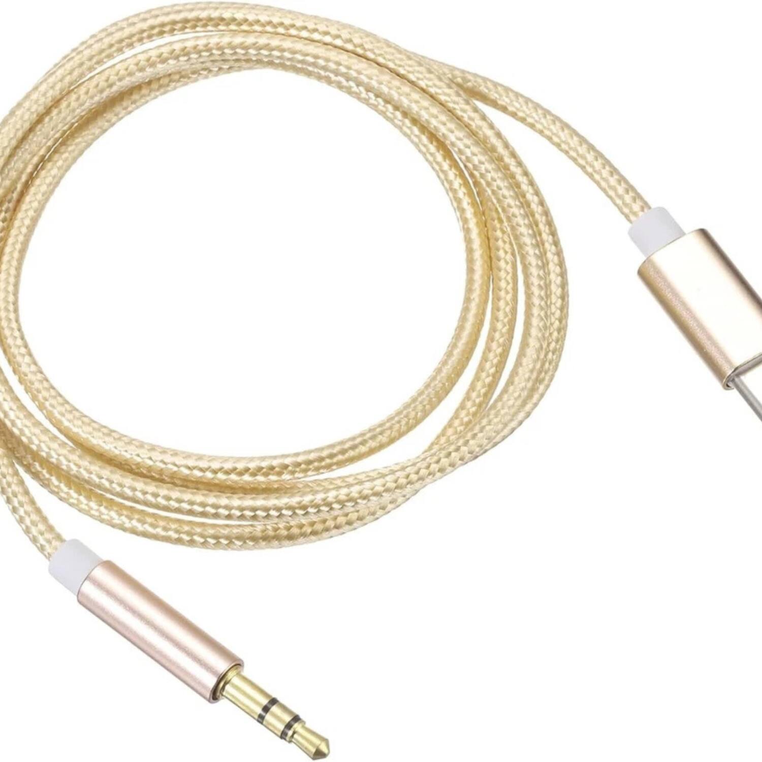 Angle. Sweet Home Collection - TypeC to Aux Cable USB Type-C Male To 3.5mm Cord Car AUX Music Audio Adapter LOT.