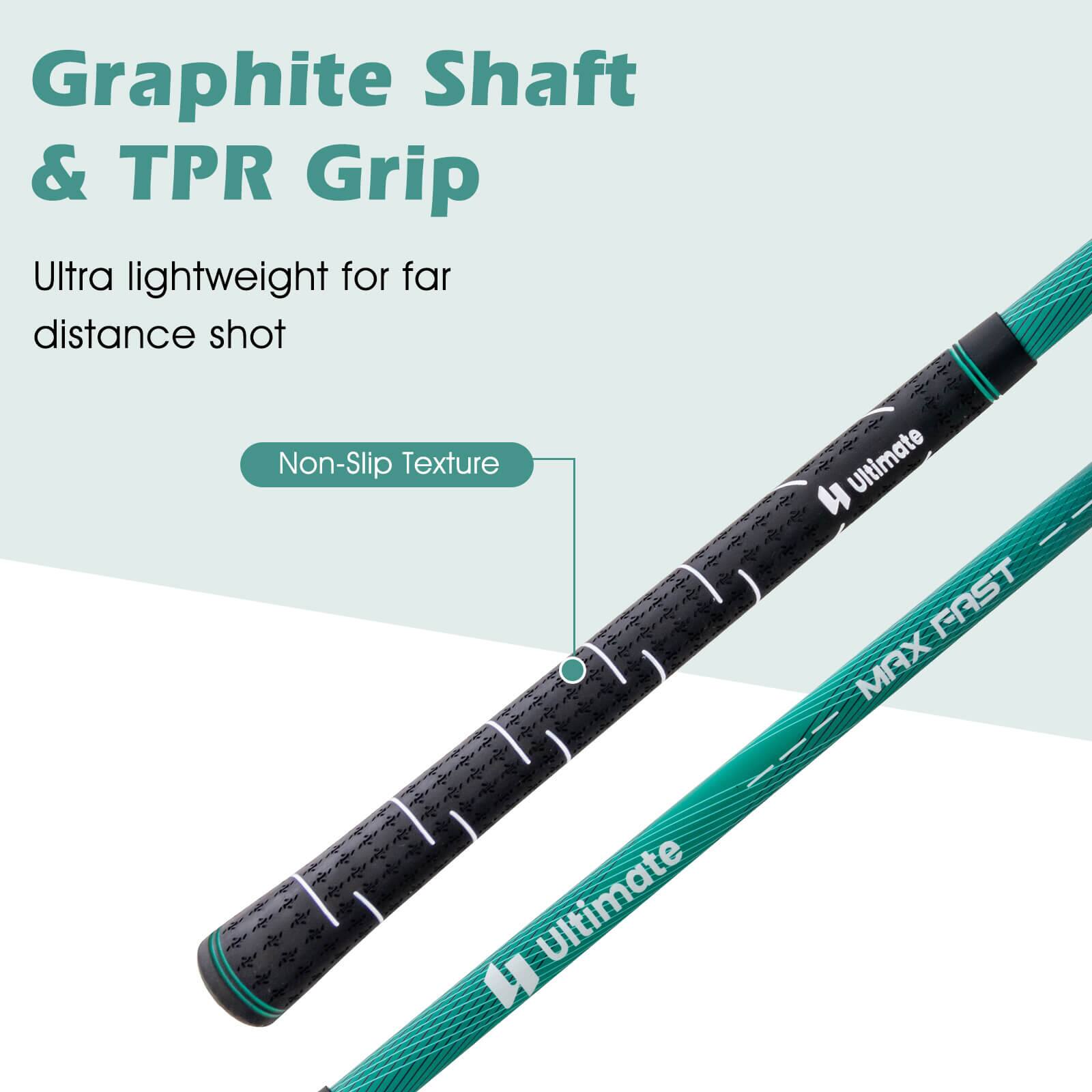 Graphite Shaft & TPR Grip

Ultra lightweight for far distance shot

Non-Slip Texture

MAX FAST

ultimate