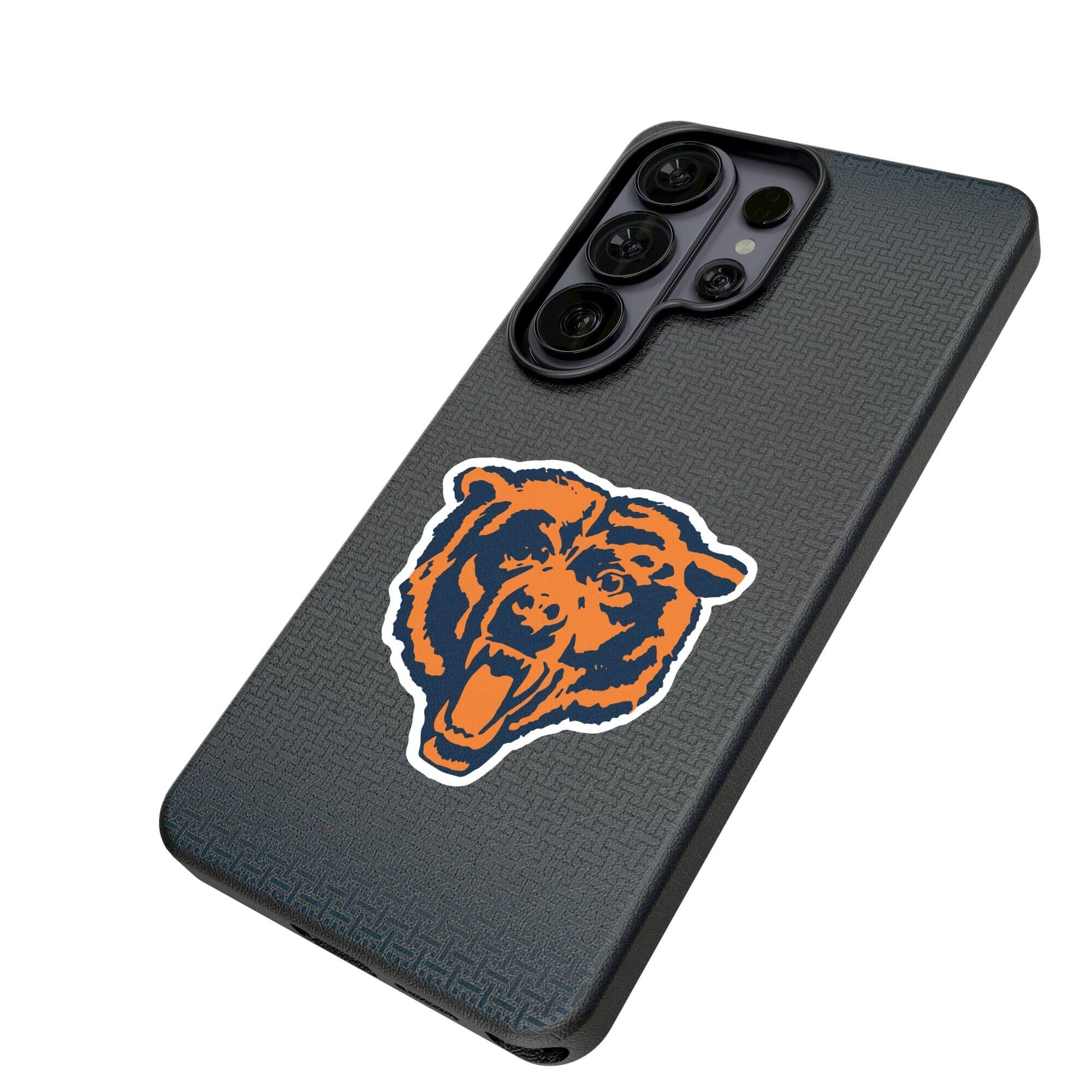 Alt View 1. Keyscaper - Chicago Bears Historic Collection 1946 Galaxy Magnetic Bump Case - S25 Ultra - Black.