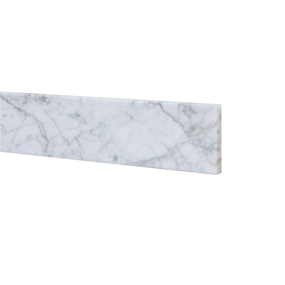 Back. Elegant Kitchen and Bath - 36 inch backsplash in carrara white - Carrara White.