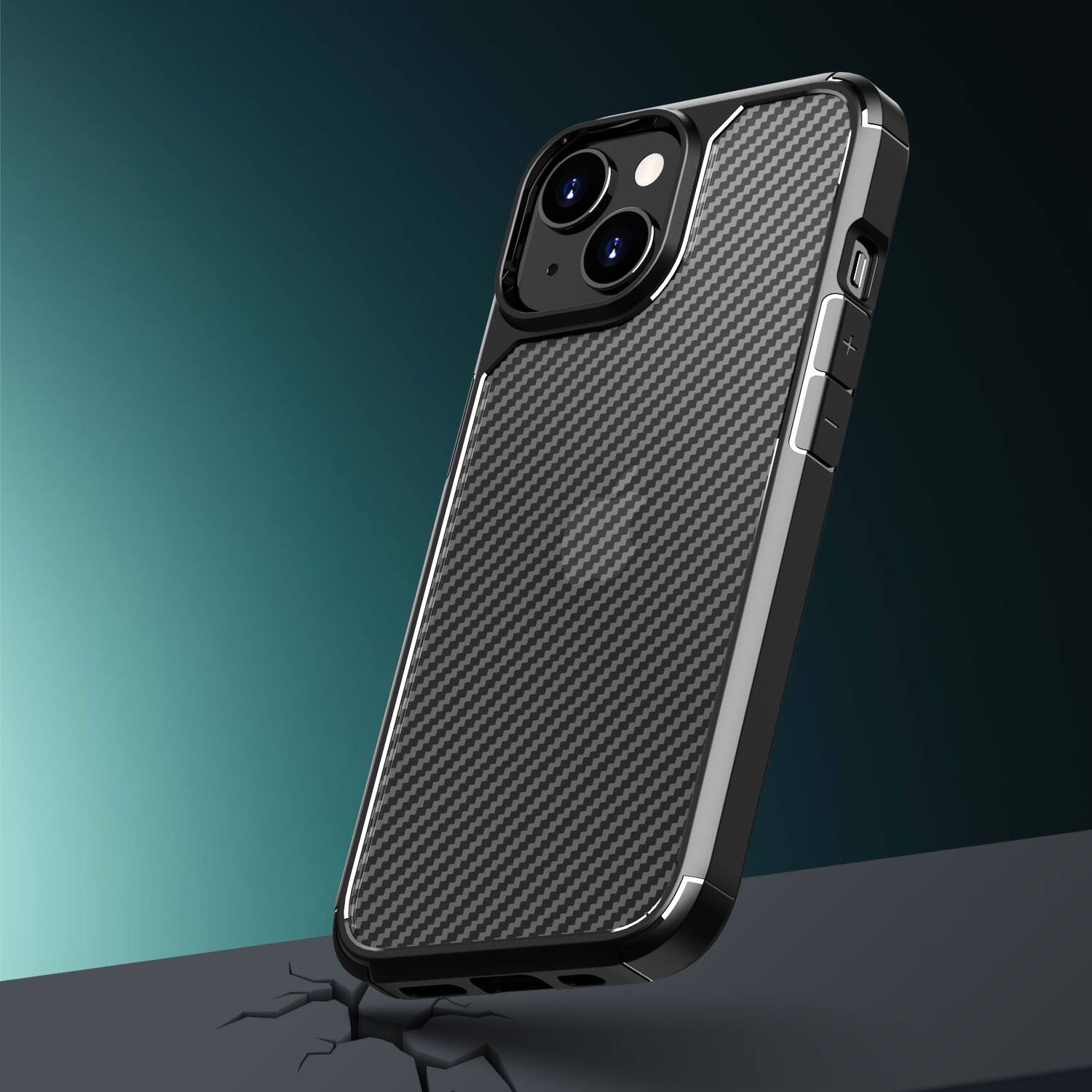 Alt View 4. SaharaCase - Venture Series Anti-Slip Case for Apple iPhone 15 - Scorpion Black - Black.