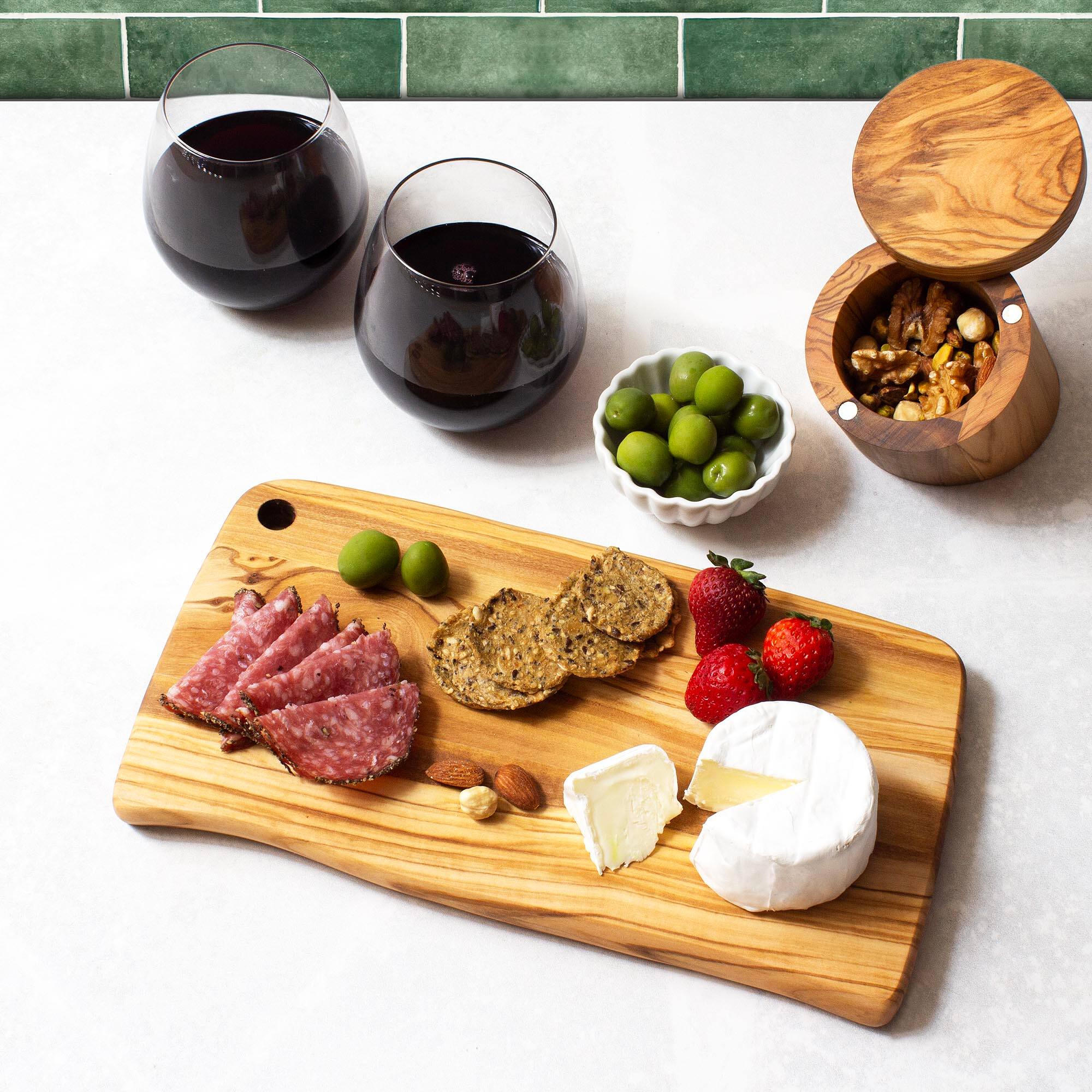Angle. Rock & Branch - Olive Wood Cutting & Serving Board.
