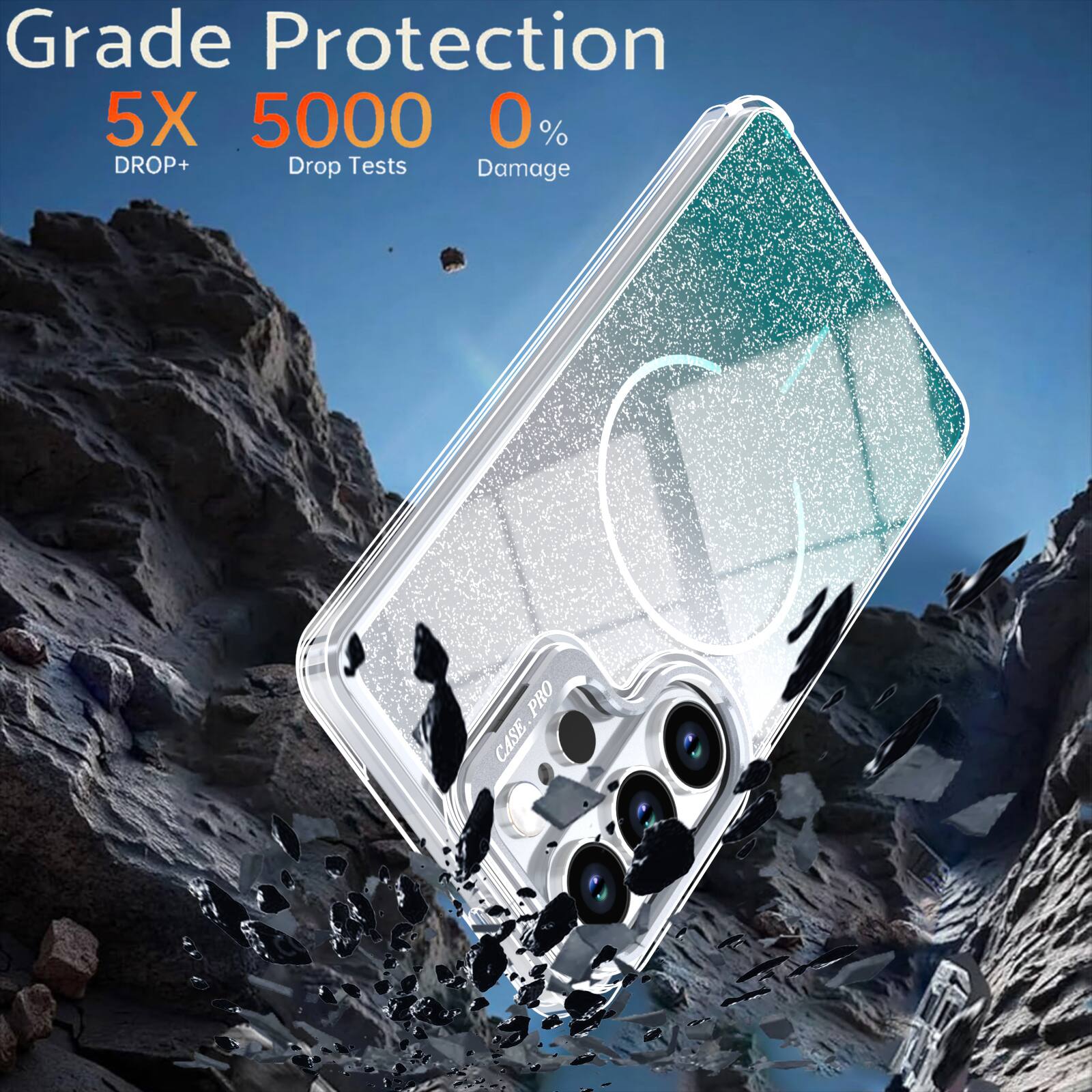 Grade Protection  
5X 5000 0%  
DROP+ Drop Tests Damage  
PRO CASE.PRO