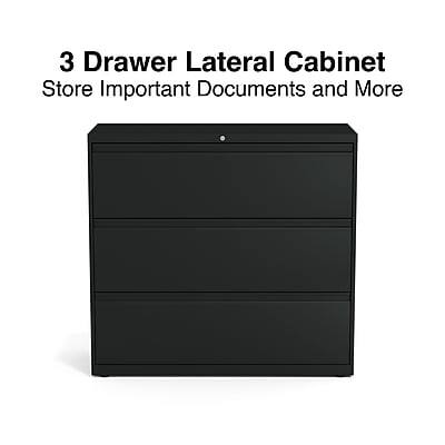 3 Drawer Lateral Cabinet  
Store Important Documents and More