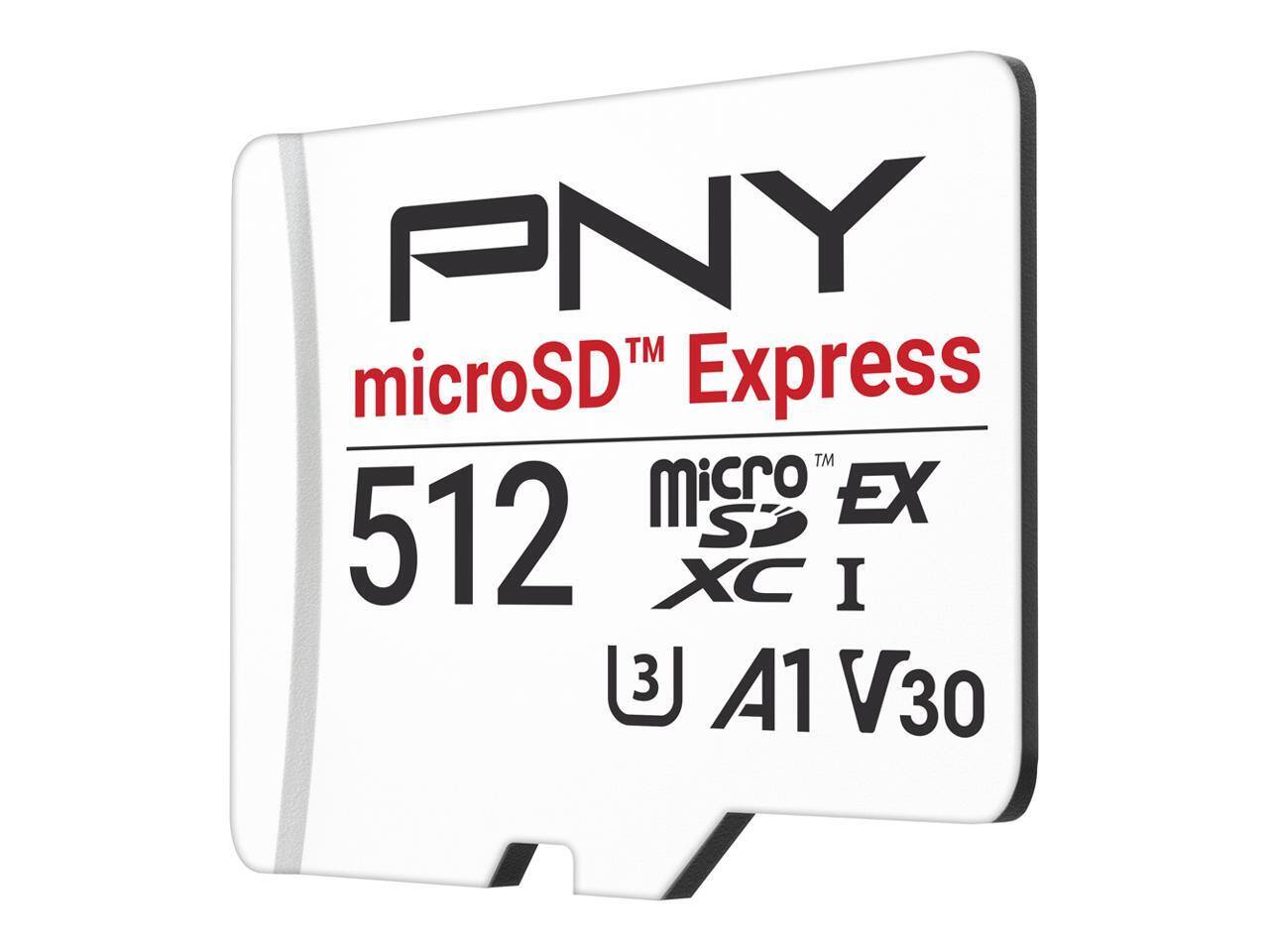 PNY 512GB MicroSD Express microSDXC Memory Card with Adapter up to