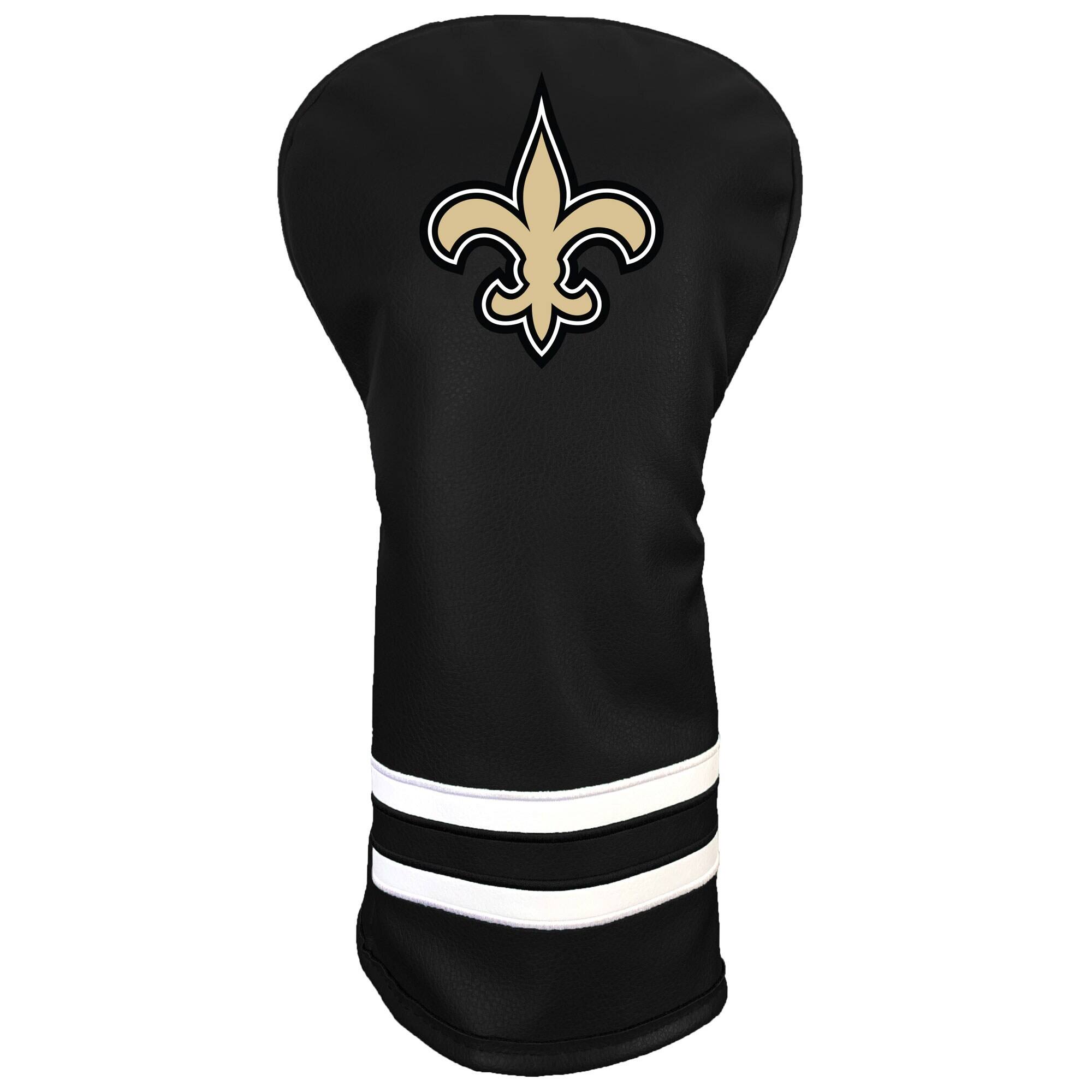 Front. Team Golf - New Orleans Saints Retro Driver Headcover - Multicolor.