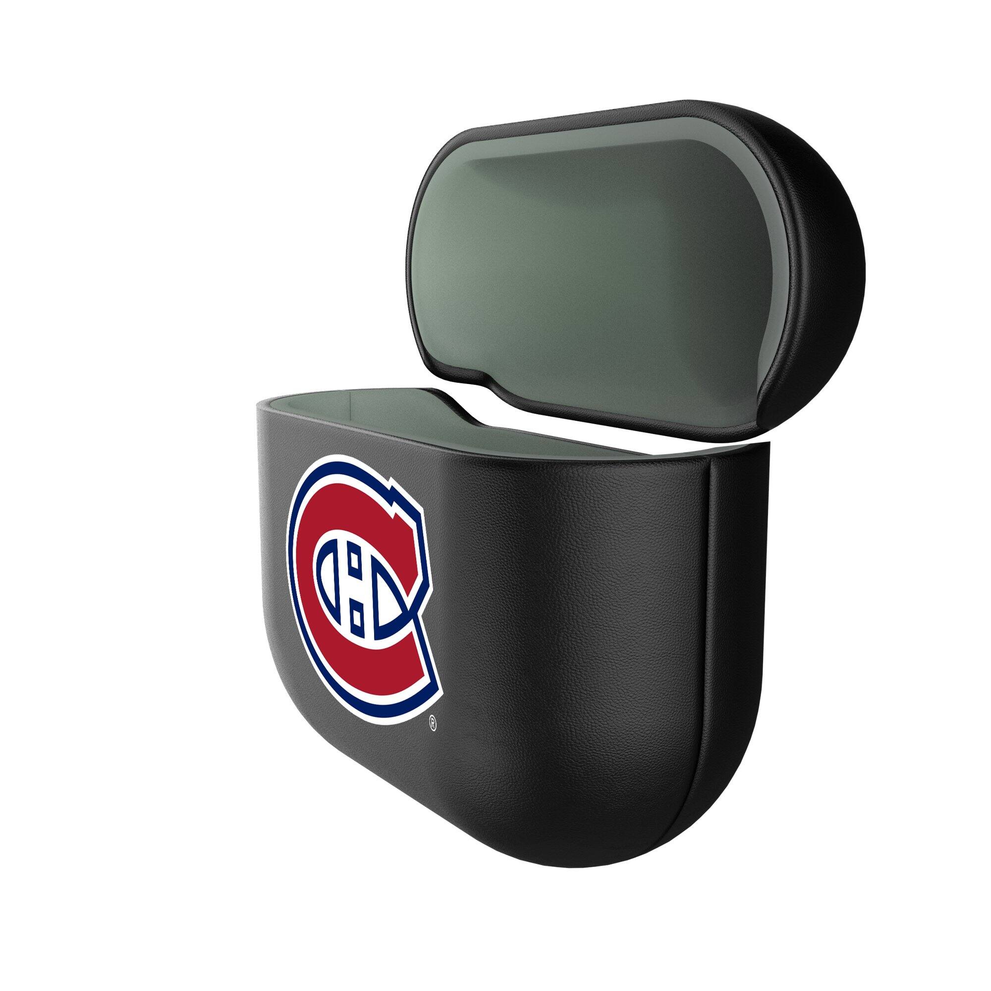 Alt View 1. Keyscaper - Montreal Canadiens Montreal Canadiens Insignia AirPods 4th Generation Case Cover - No Size - Black.