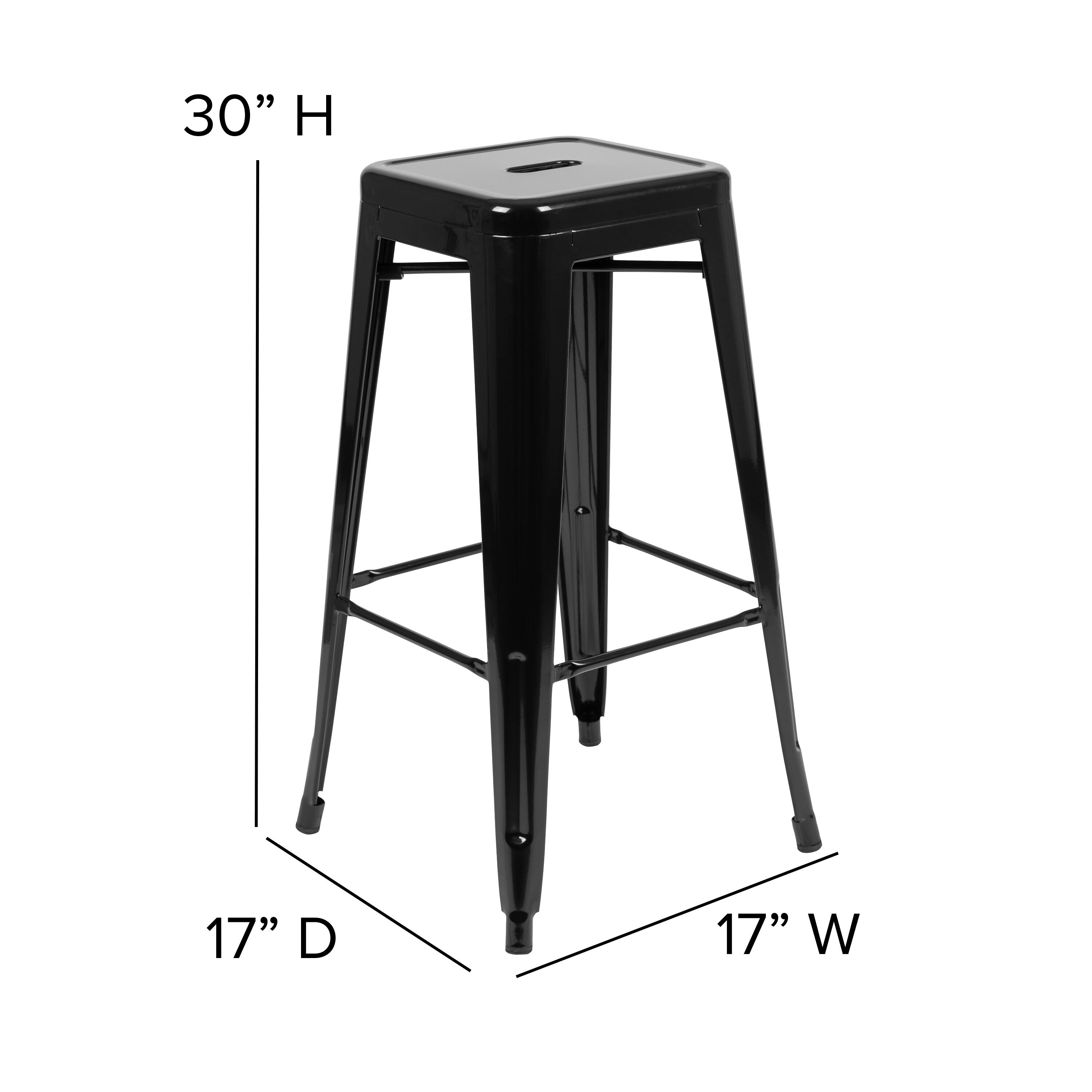 30" H 17" D 17" W