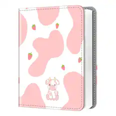 Front. Kitcheniva - 104 Pockets Mini Photo Album For Fujifilm Instax 3" Film Mini 11 /9 / 90/ 25 Strawberry Cow - Strawberry Cow.