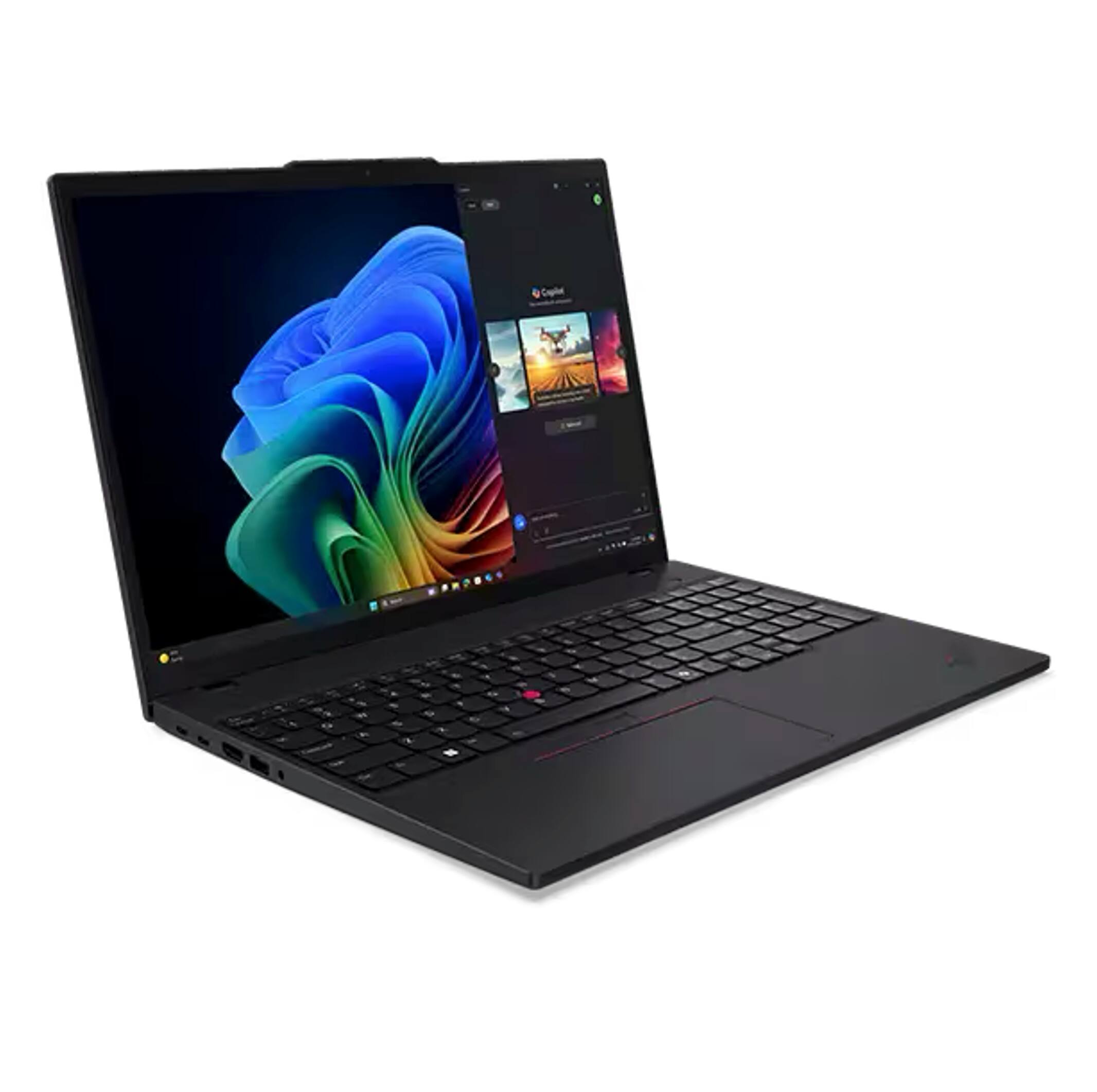 Alt View 3. Lenovo - ThinkPad T16 Laptop 16.0 WUXGA Display (Ryzen AI 7 PRO 350, 16GB, 512GB SSD, Win 11 Pro) w/USB Hub - Black.
