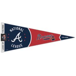 WinCraft - Atlanta Braves 12" x 30" America 250 Premium Pennant - Multicolor