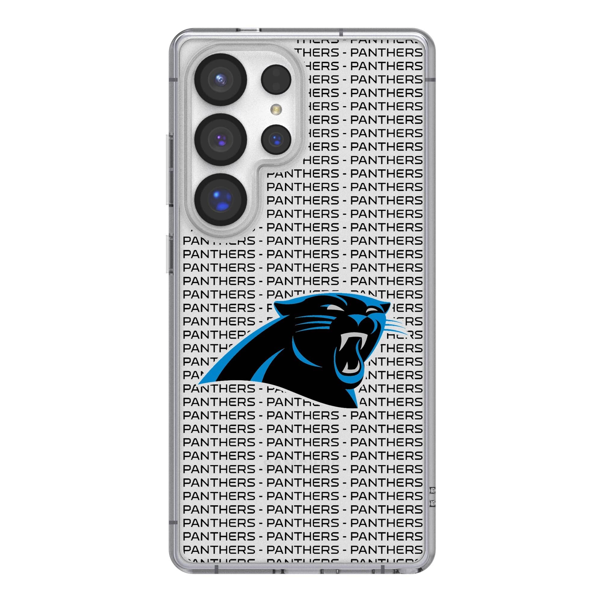 Keyscaper - NFL - Carolina Panthers Galaxy Clear Text Backdrop Design Case - S25 Plus - Multicolor price history on PriceWatchPro