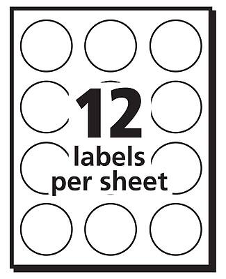12 labels per sheet