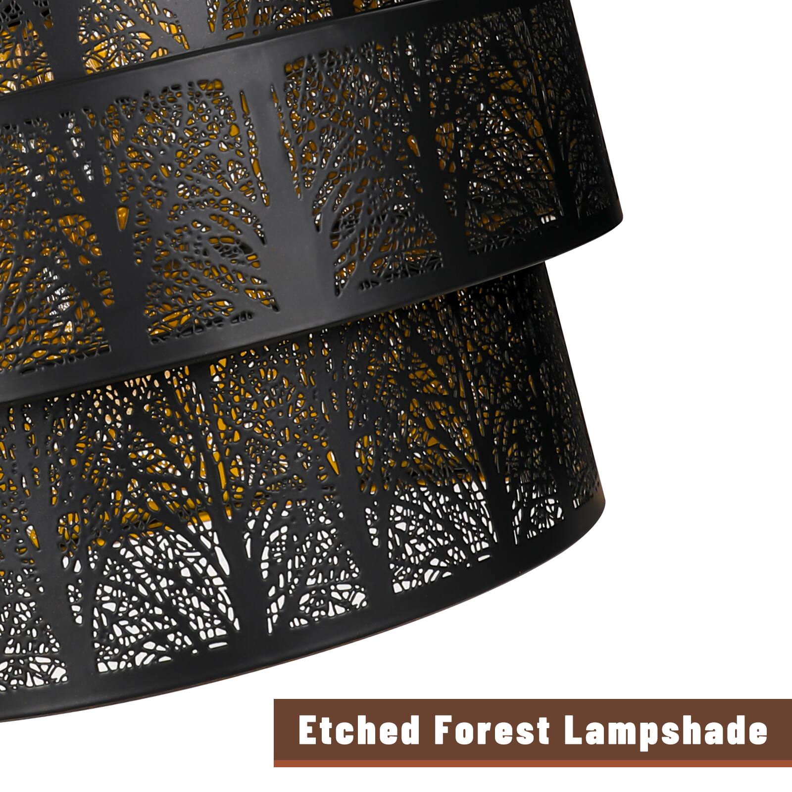 Etched Forest Lampshade
