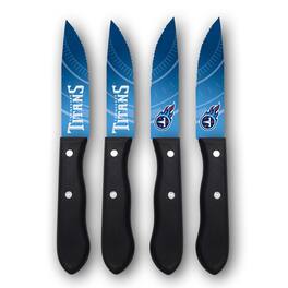 Woodrow - Tennessee Titans 4-Piece Stainless Steel Steak Knife Set - Multicolor