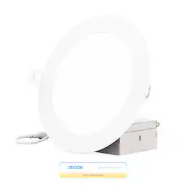 Infibrite - 6-Inch Warm White Recessed LED Downlight, 12W, 1050 Lumens, Triac Dimming, Wet Rated - 3000K