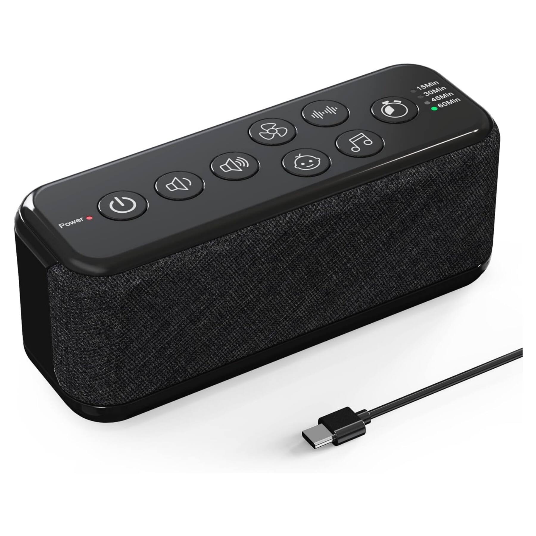 Dazzed Corner - White Noise Machine, Rechargeable Battery Sound Machine - Black price history on PriceWatchPro