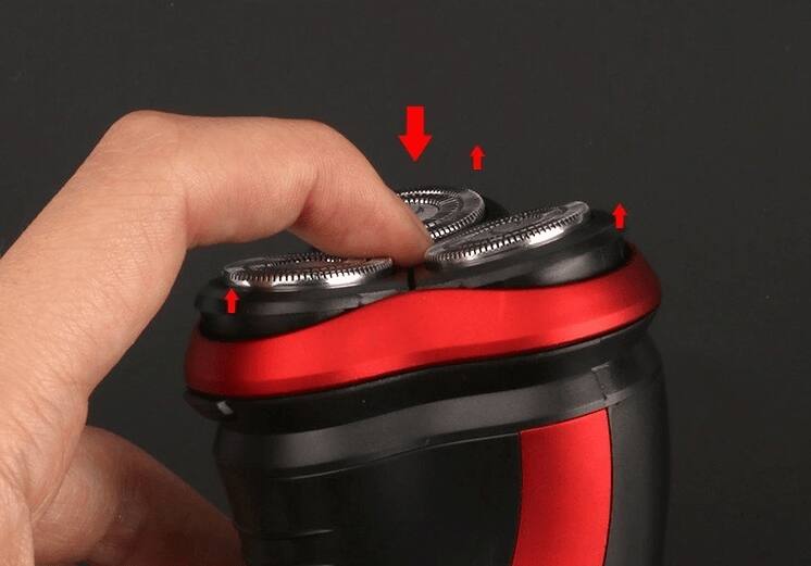 Back. Mirfee - Men's Rotary Electric Shaver: Waterproof, Cordless with Pop-Up Trimmer - Default Title.