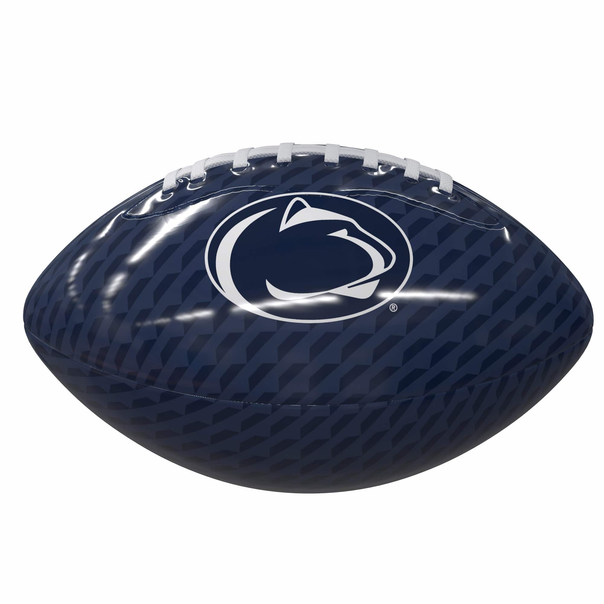 Front. Logo Brands - Penn State Nittany Lions Rubber Glossy Mini Football - Multicolor.