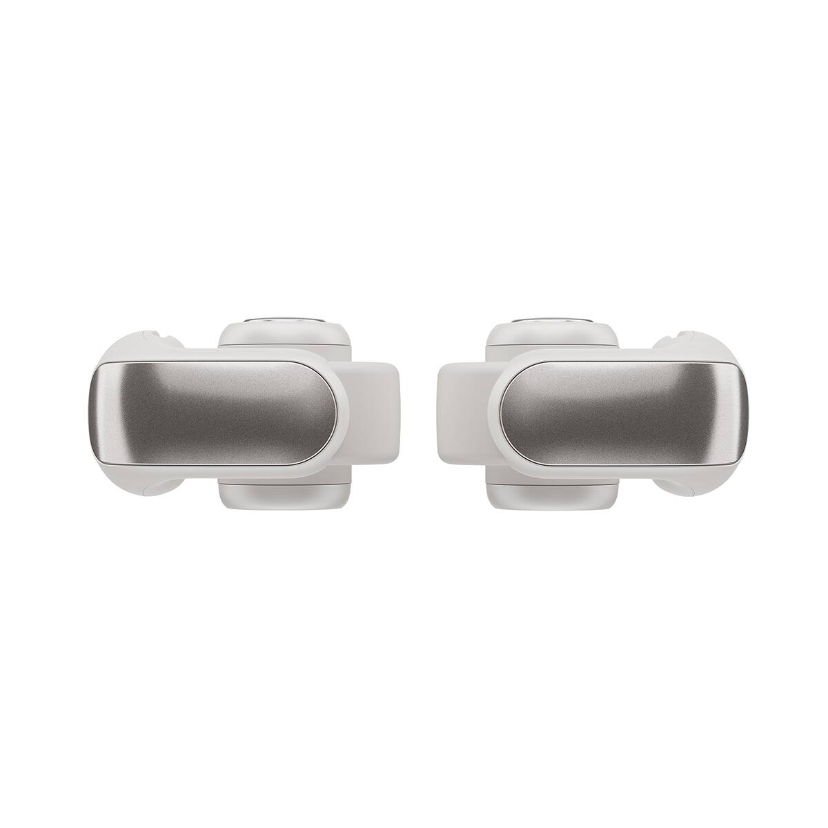 Alt View 4. Bose - Bose Ultra Open Wireless Earbuds, White Smoke, w/White Smoke Case Cover.