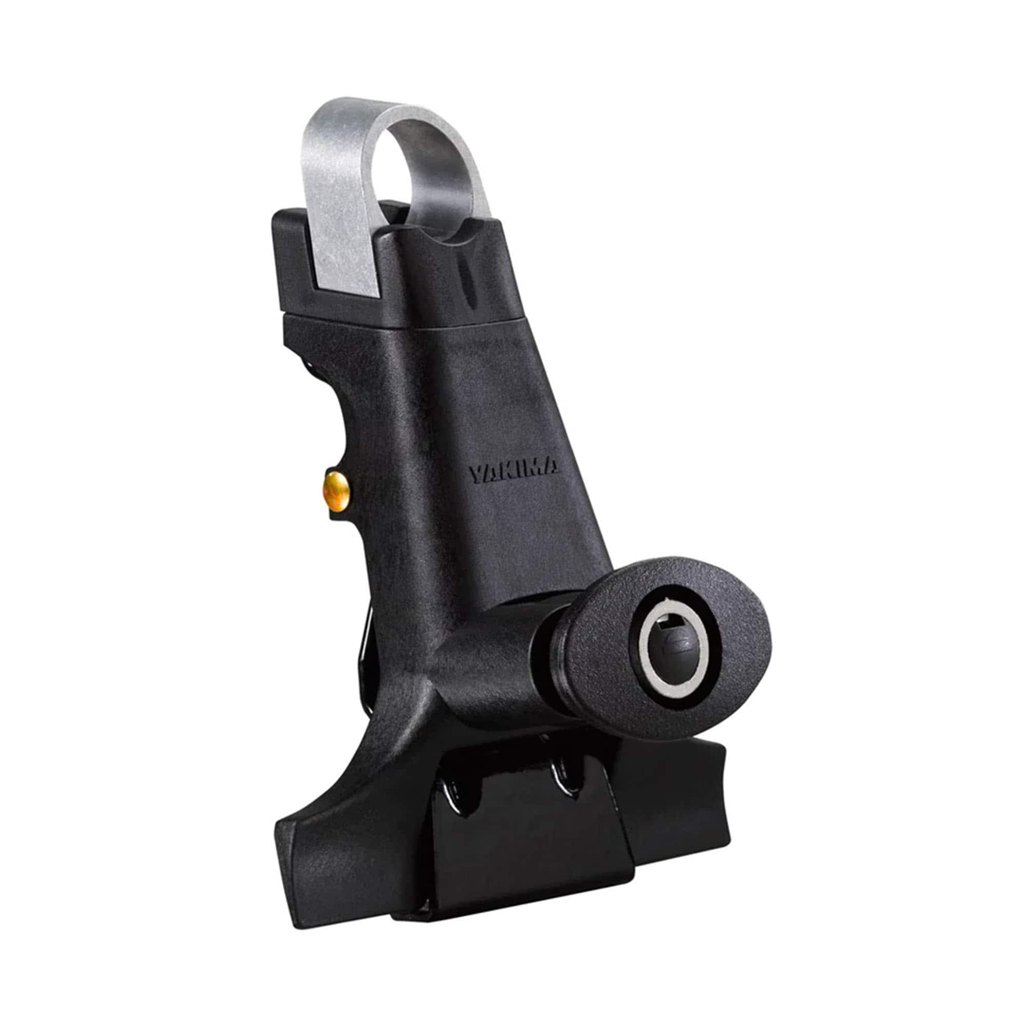 Front. Yakima - Yakima 1A Raingutter Roof Rack Towers for Vehicles, Compatible w/Yakima Roundbar - Black.