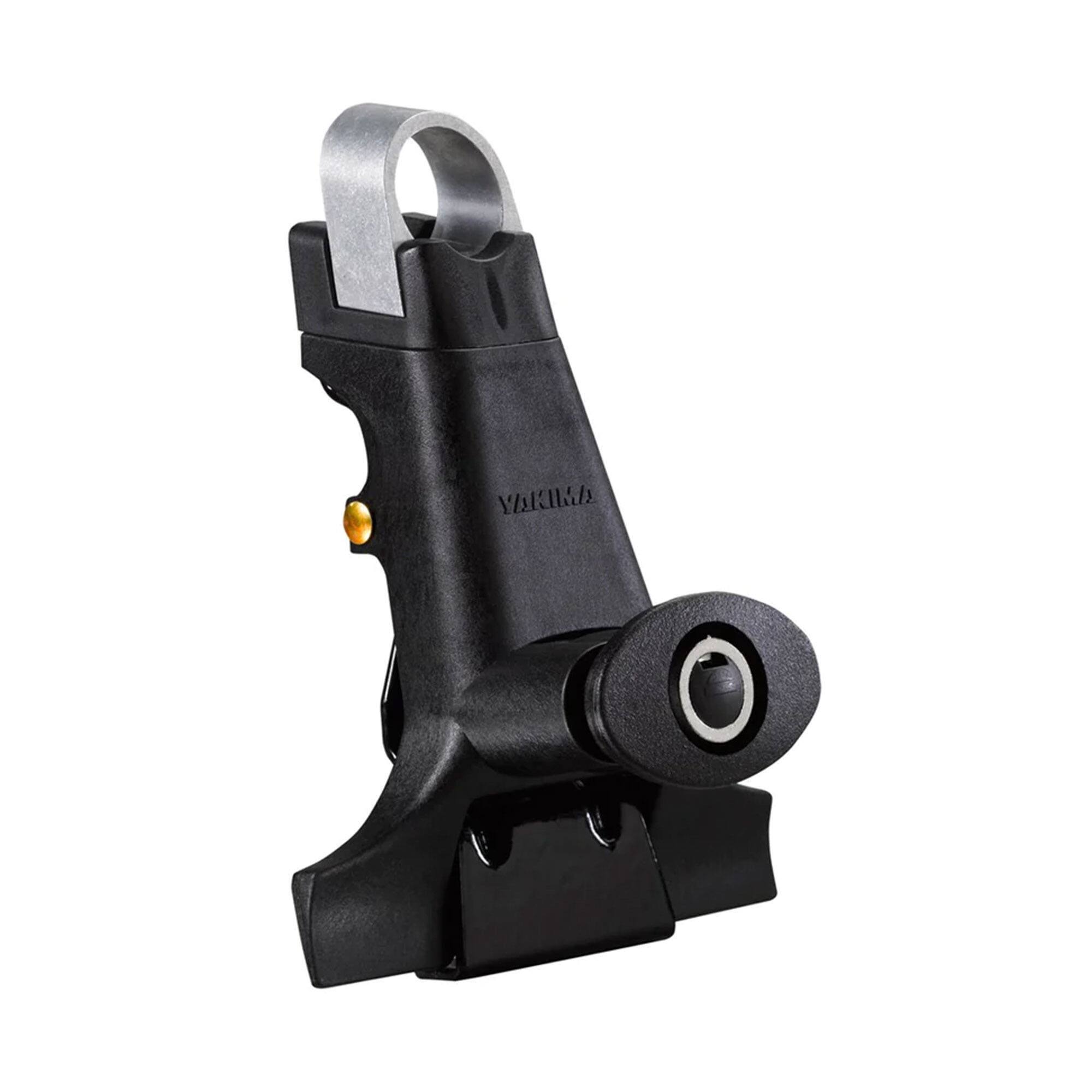 Front. Yakima - Yakima 1A Raingutter Roof Rack Towers for Vehicles, Compatible w/Yakima Roundbar - Black.