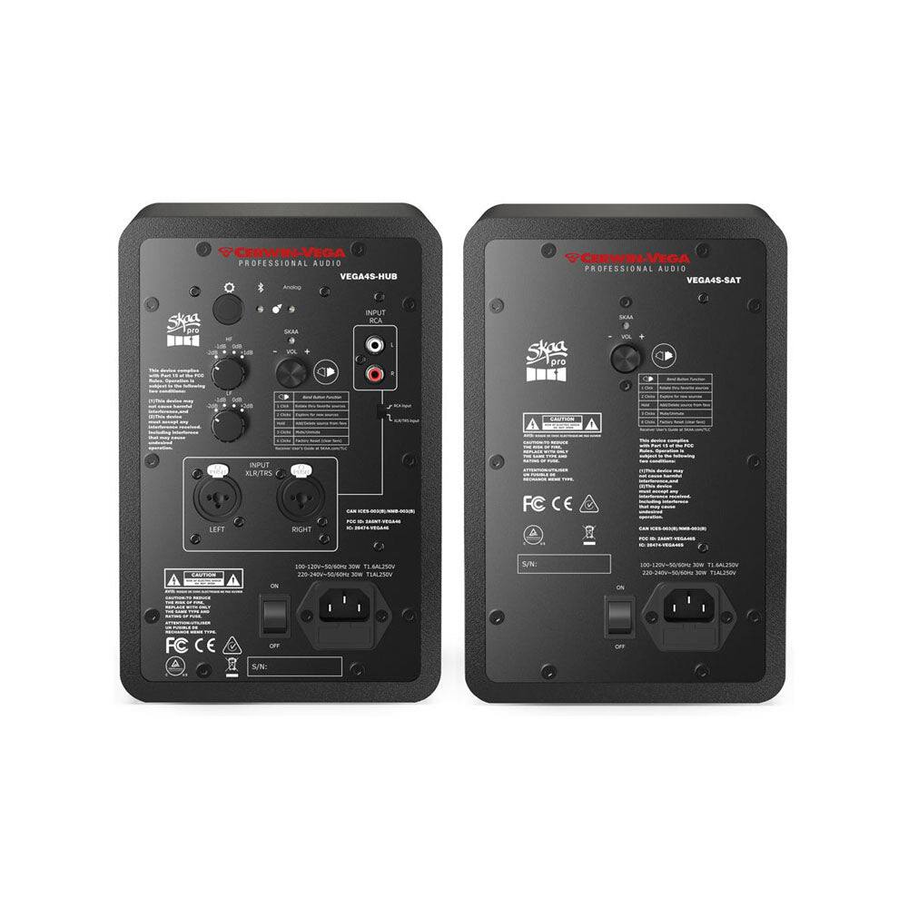 @CERWIN-VEGA PROFESSIONAL AUDIO VEGA4S-HUB & Anok CERWIN-VEGA PROFESSIONAL AUDIO VEGA4S-SAT

Skaa Pro

INPUT
- RCA
- XLR/TRS
- LEFT
- RIGHT

VOL
- +

- -

FC CE

S/N

INPUT
- RCA
- XLR/TRS
- LEFT
- RIGHT

VOL
- +

- -

FC CE

S/N