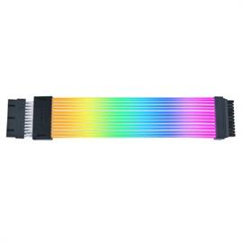Front. Lian Li - Strimer Wireless 24 Pin RGB Power Extension Cable - Black.