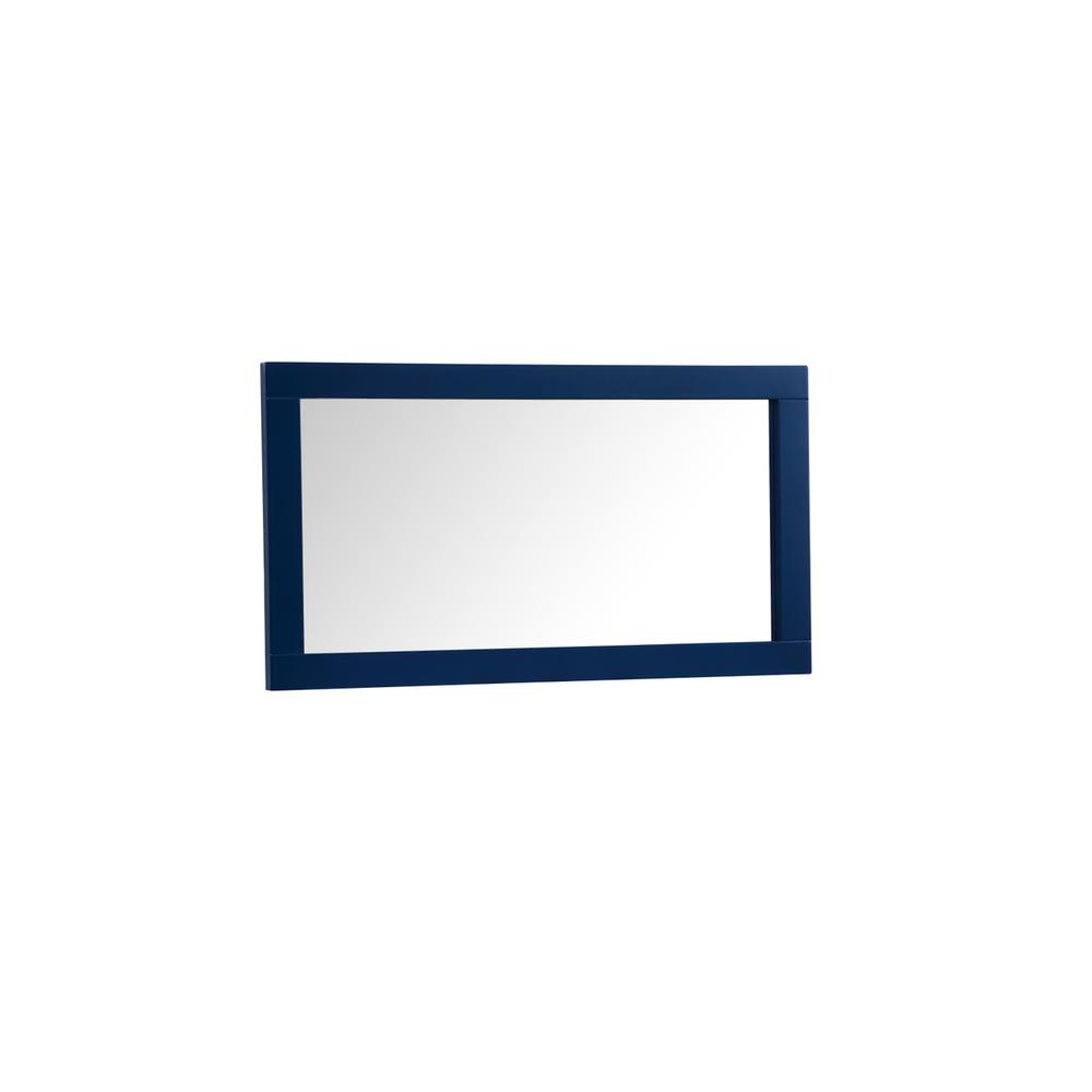Left. Elegant Decor - Aqua vanity mirror 18x32 inch in blue - Blue.