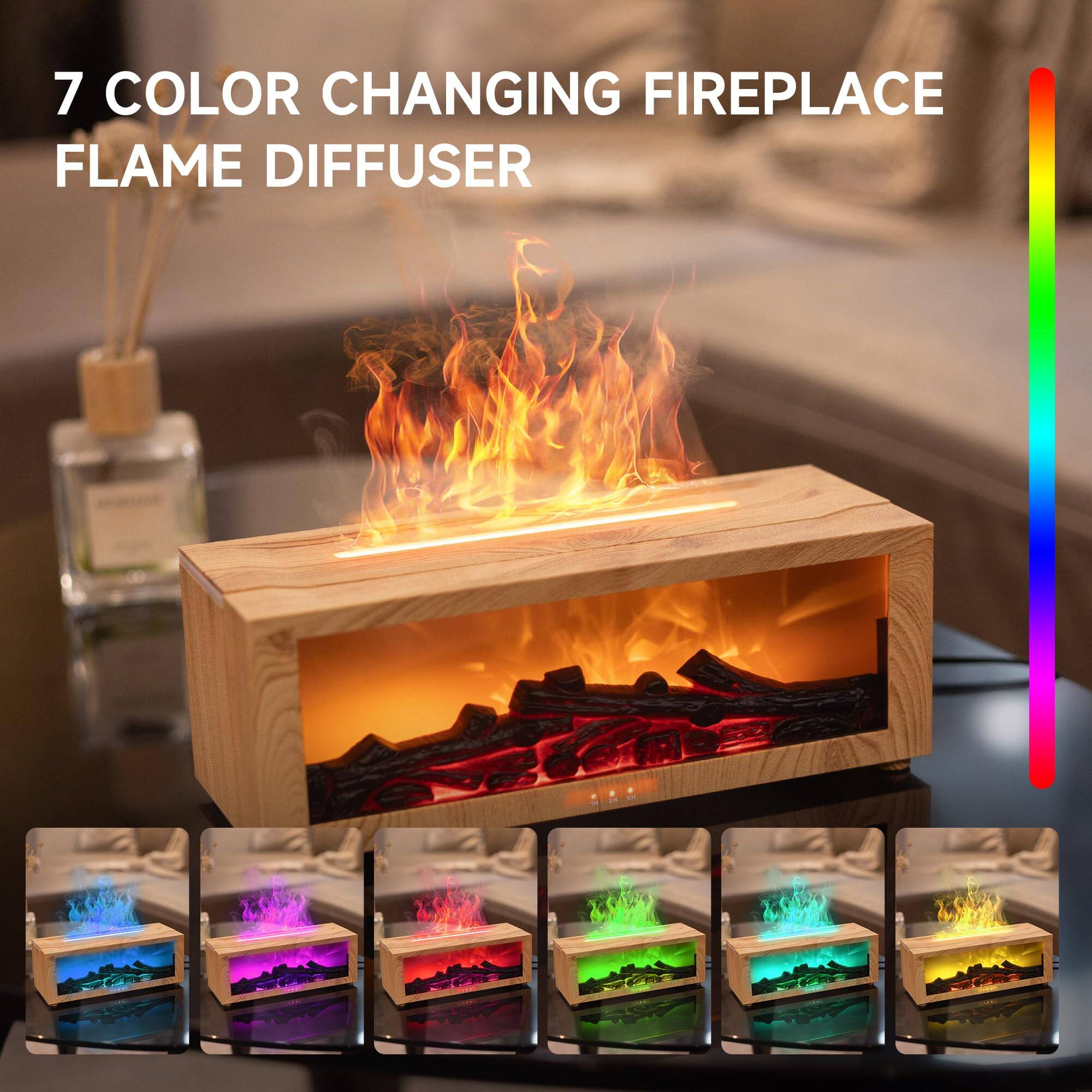 7 COLOR CHANGING FIREPLACE FLAME DIFFUSER