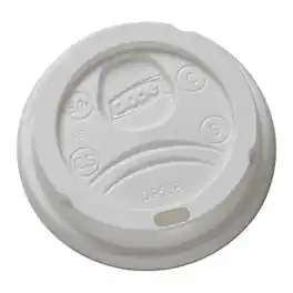Dixie - Dome Plastic Hot Cup Lids, 8 oz., 1000/Carton - White