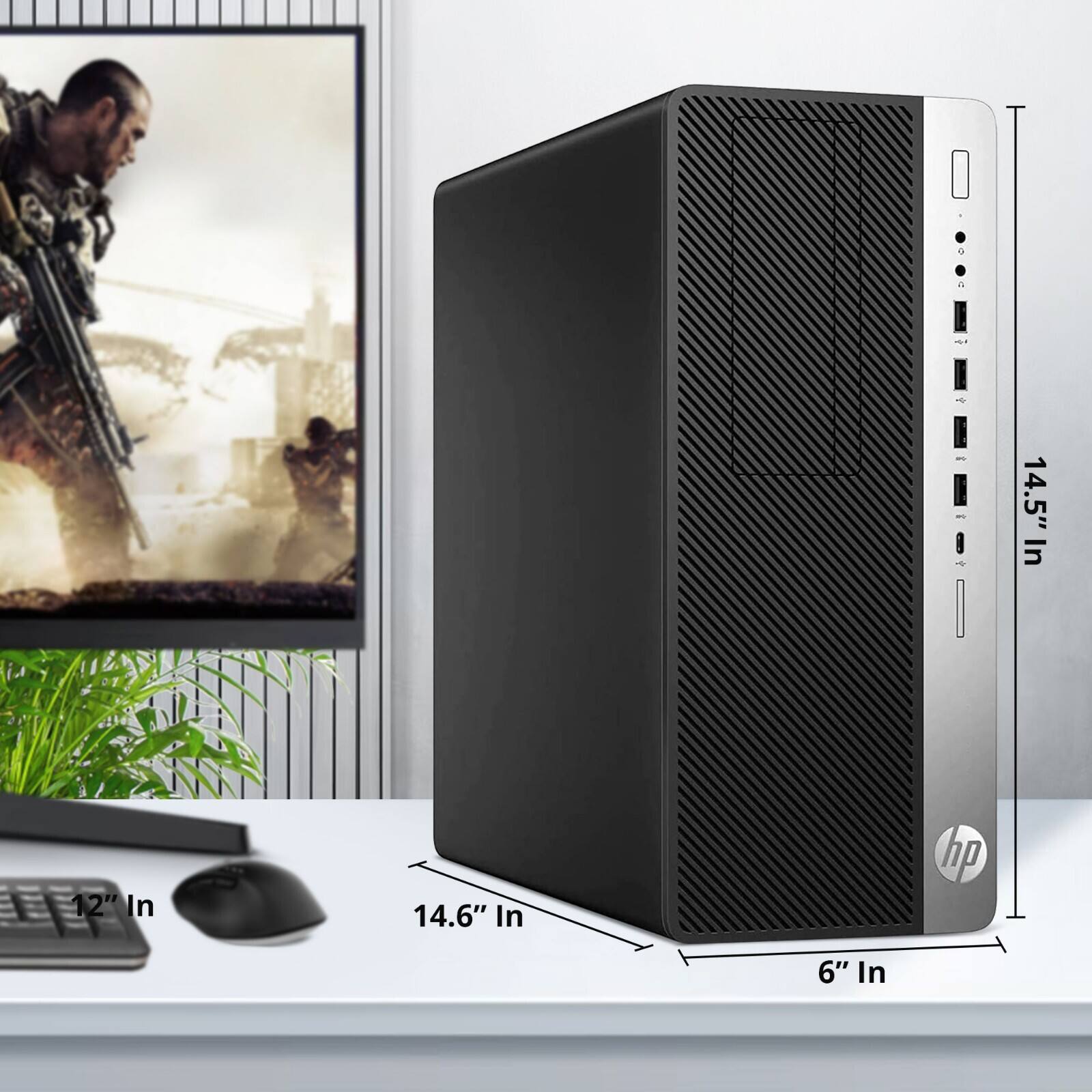 HP Refurbished Excellent G4 600 Tower Gaming Desktop PC | Intel i5