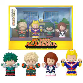 Mattel - My Hero Academia Little People Special Edition 4 Pack - Multi-Colored