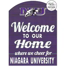 Jardine - Niagara Eagles 16'' x 22'' Indoor/Outdoor Marquee Sign - Purple