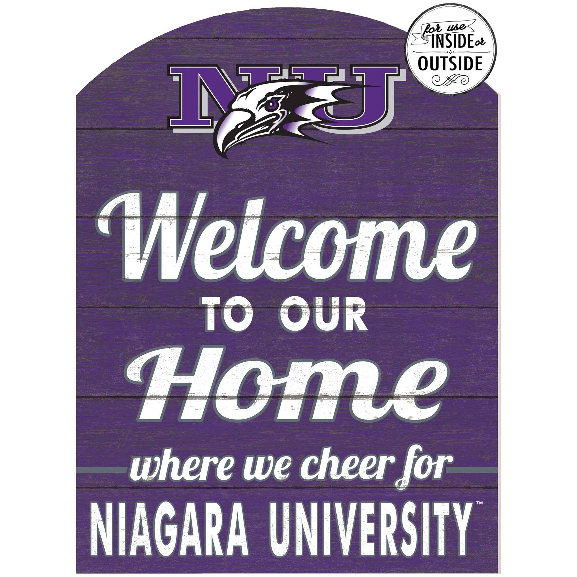 Niagara Purple Eagles 16'' x 22'' Indoor/Outdoor Marquee Sign