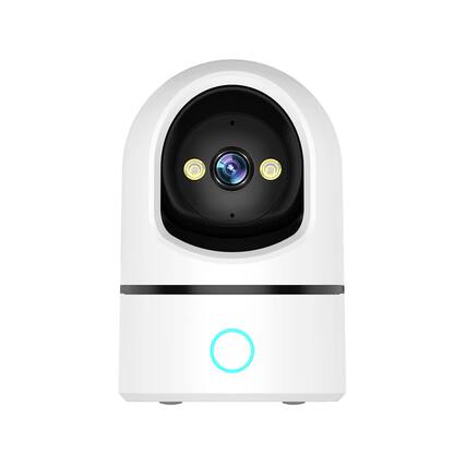 Front. Cluzine - Tuya Smart WiFi Camera (5MP, 2.4G/5G): One-Click Call, Dual Light Source, Motion Detection, Two-Way Audio.