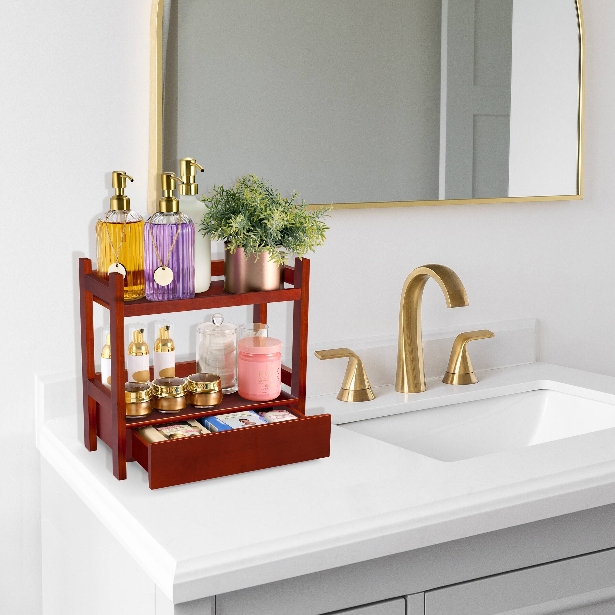 Sorbus 2 Tier Bamboo Kitchen Countertop Organizer ideal for