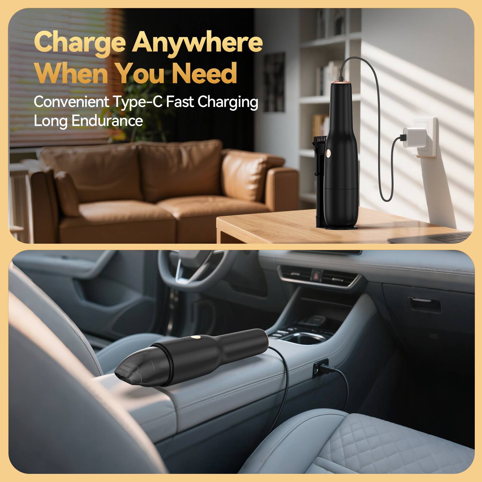 Charge Anywhere When You Need  
Convenient Type-C Fast Charging  
Long Endurance