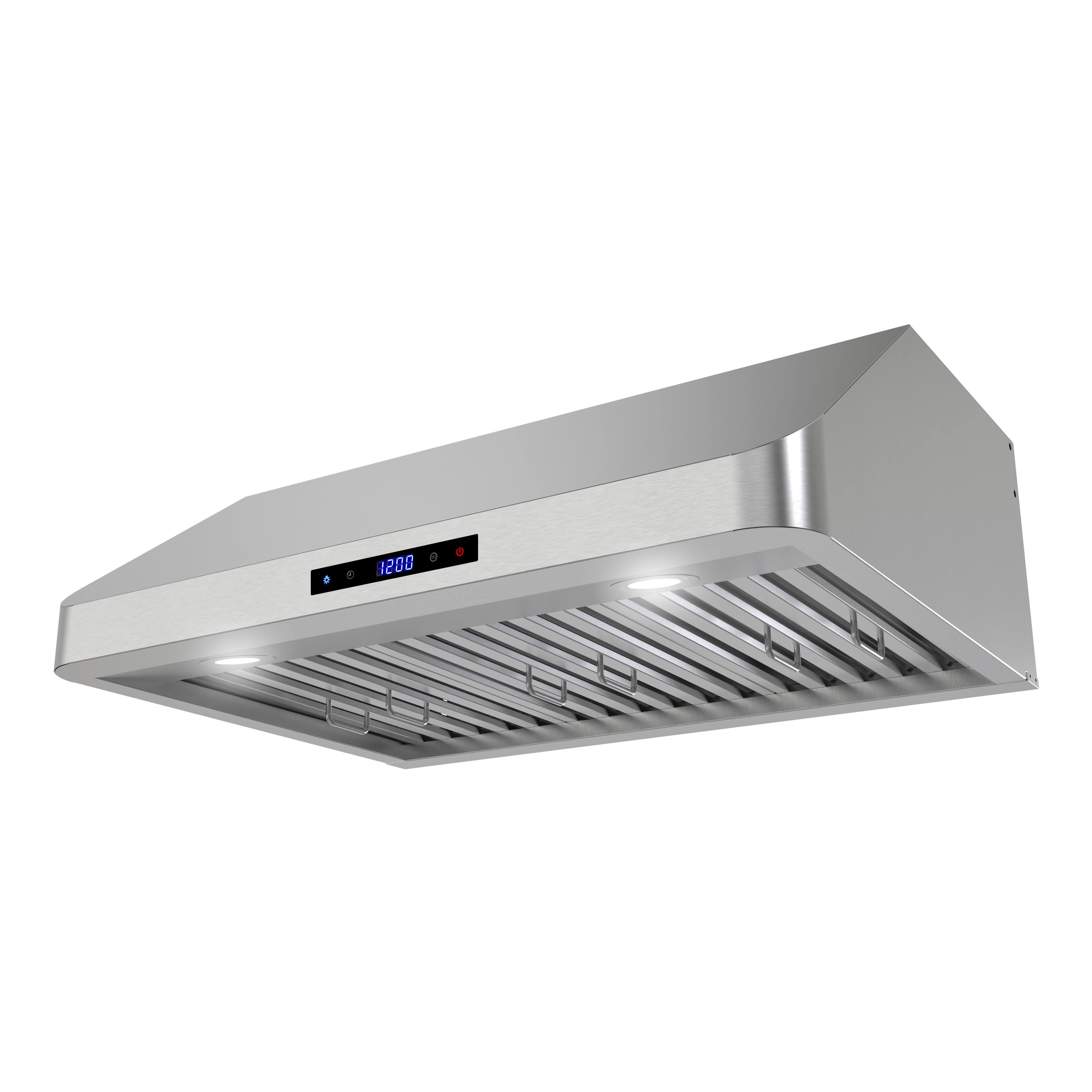 Alt View 2. Streamline - 30 in. Merlara Convertible Undermount 406 CFM Range Hood, Baffle Filters, Touchpad Control, LED Lights - Brushed Stainless Steel.