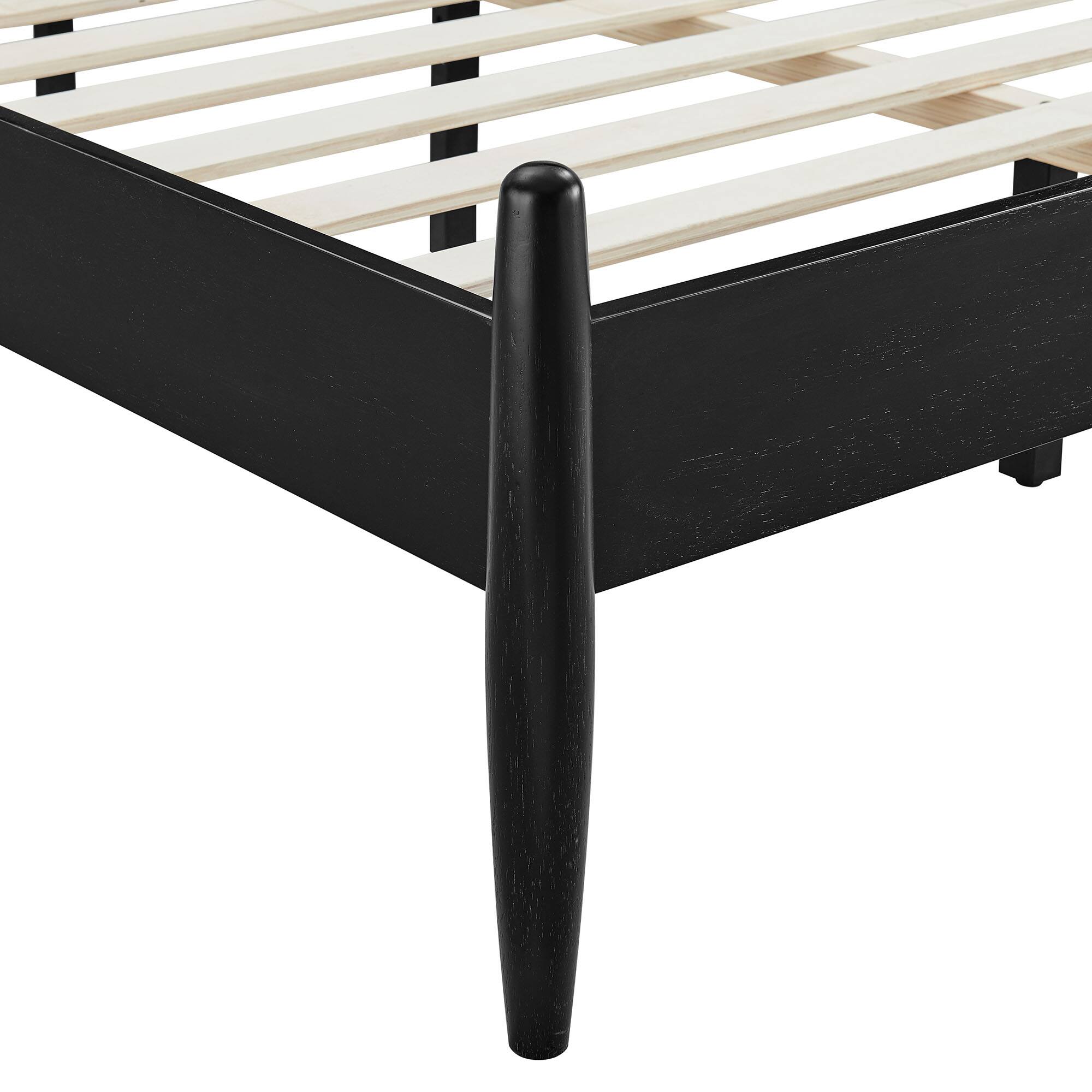 Alt View 5. Modway - Zane Size Spindle Bed by Modway - Black.