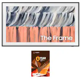 Samsung - QN75LS03HEFXZA 75" The Frame QLED 4K Smart Tizen TV with Vision AI with 6 Year Amber Protection Plan (2026)
