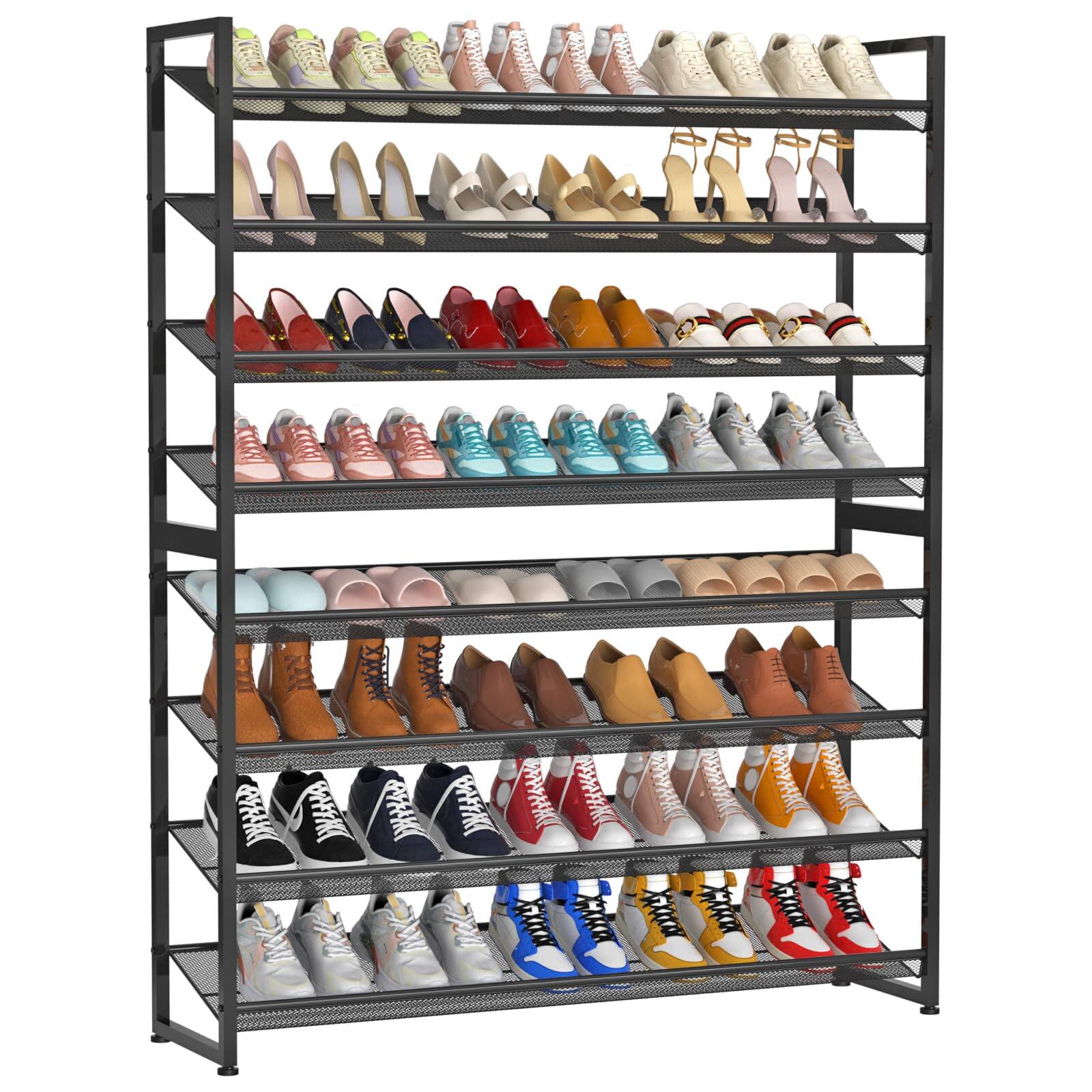 Refined Abode Design Shoe Rack Storage Shelf Organizer Rack Large Space ...