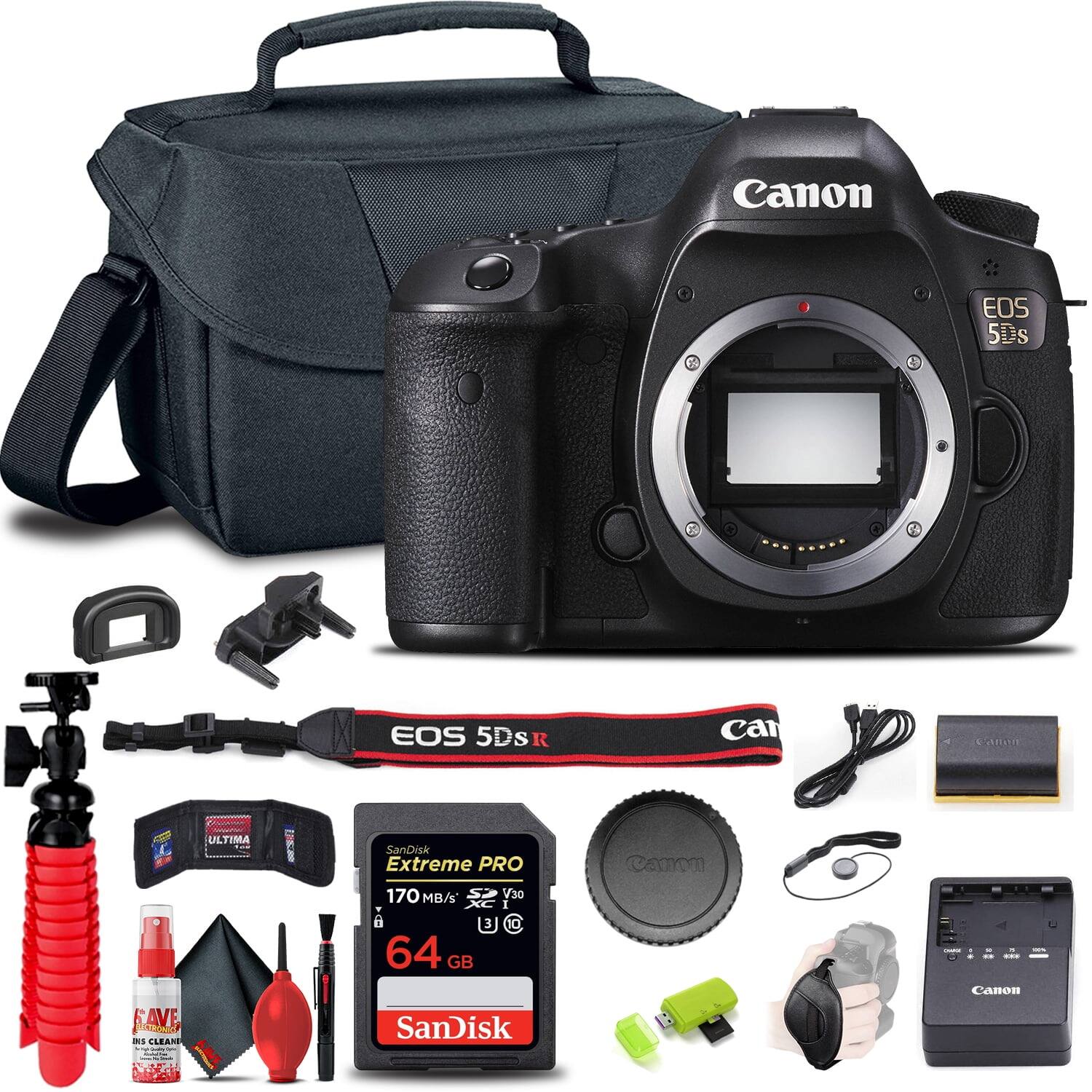 Canon EOS 5Ds EOS 5DSR  
SanDisk Extreme PRO 170 MB/s V30 64 GB  
ULTIMA AVE is CLEAN  
SAVE P  
Canon