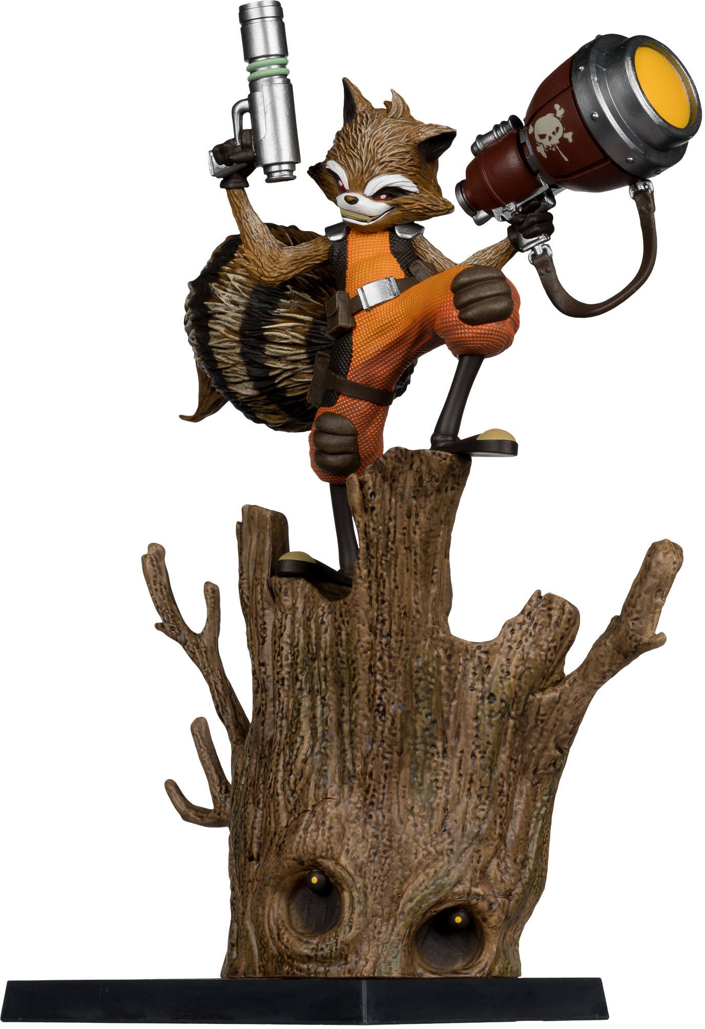 Alt View 4. McFarlane Toys - 7" Marvel Rocket Raccoon 1:6th Scale Collectible with Scene (Rocket Raccoon: A Chasing Tale #1).