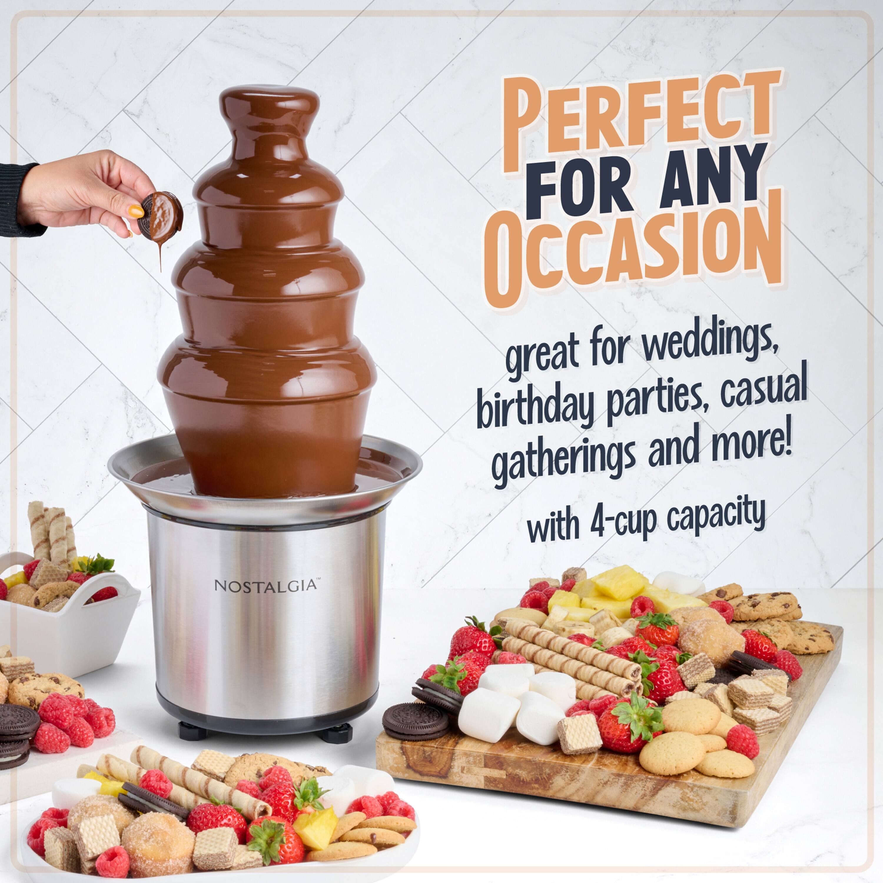 Perfect for any occasion  
great for weddings, birthday parties, casual gatherings and more!  
with 4-cup capacity
