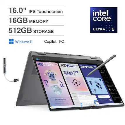 16.0" IPS Touchscreen
16GB MEMORY
512GB STORAGE
Windows 11
Copilot + PC
Intel Core Ultra 5
REVIBE:
REVIBE:
REVIBE:
LET'S TELL THEM YOU HAVE IT
get swapping
Already a member? Log in
Condition
Brand
Location