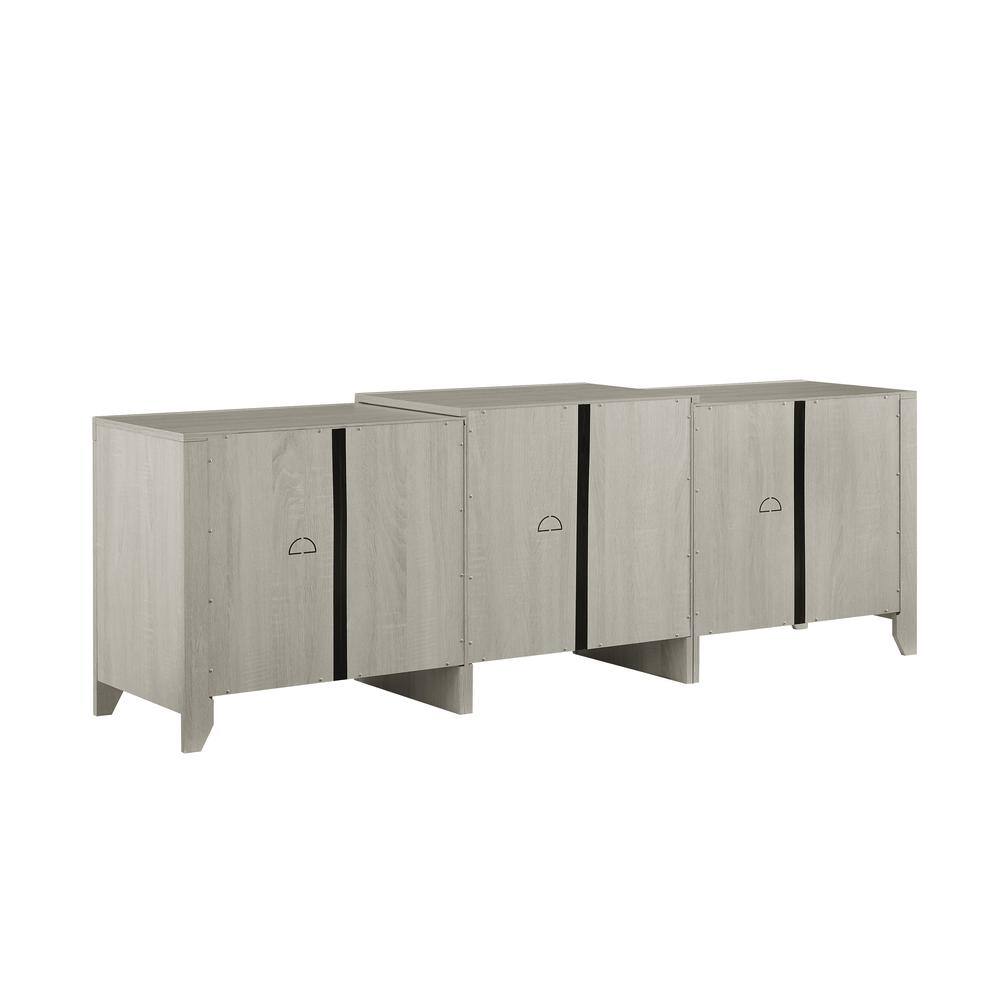 Alt View 4. Crosley Furniture - Ronin Low Profile Tv Stand For 75+ Inch Tv - Brown.