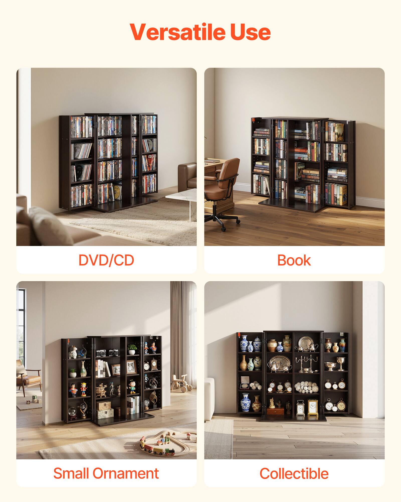 Versatile Use

- DVD/CD
- Book
- Small Ornament
- Collectible